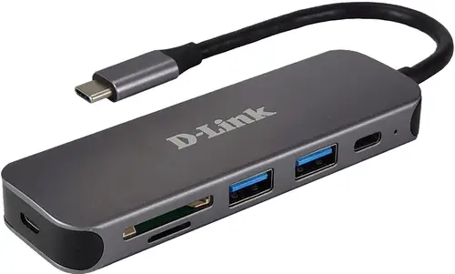 DUB-2325 base para portátil y replicador de puertos USB Tipo C Gris - Imagen 1