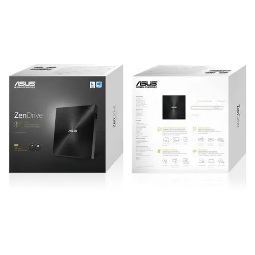 ZenDrive U9M unidad de disco óptico DVD±RW Negro - Imagen 6