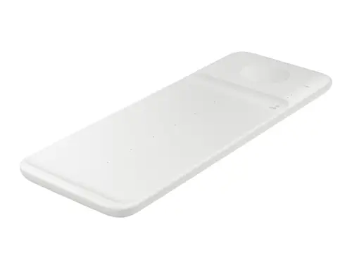 Wireless Charger Trio Auriculares, Smartphone, Reloj inteligente Blanco USB Cargador inalámbrico Carga rápida Interior - Imagen 3