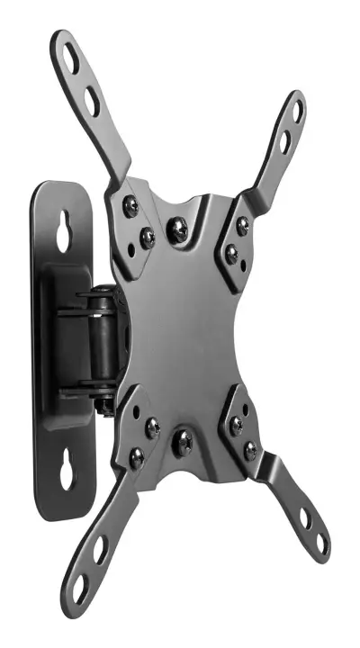 Soporte eco giratorio, inclinable y nivelable para monitor/TV 20kg (1 Pivote) de 13-42, Negro