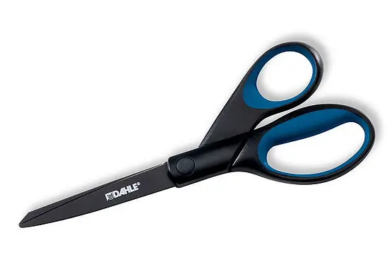 54308-12979 tijera de escritorio y manualidades Tijeras de oficina Corte recto Negro, Azul