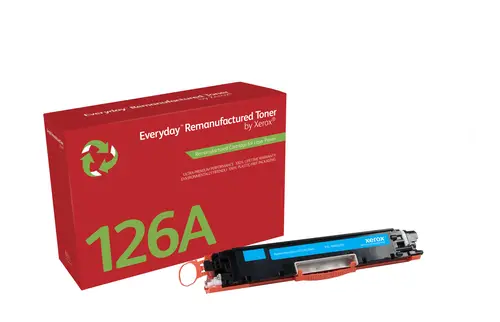 Remanufacturado Everyday Tóner Everyday Cian remanufacturado de Xerox es compatible con HP 126A (CE311A), Capacidad estándar - Imagen 1