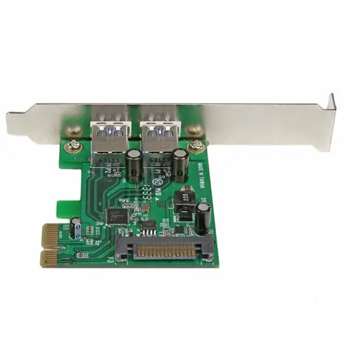 Tarjeta PCI Express de 2 Puertos USB 3.0 SuperSpeed con UASP y Alimentación SATA - Adaptador Interno - Imagen 4