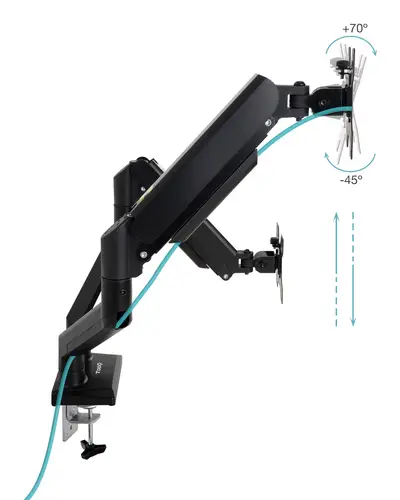DB1434TNR-B soporte para monitor 86,4 cm (34") Escritorio Negro - Imagen 2
