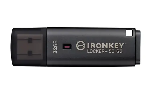 IronKey 32GB Locker Plus 50 G2, FIPS 197, AES-256 - Imagen 1