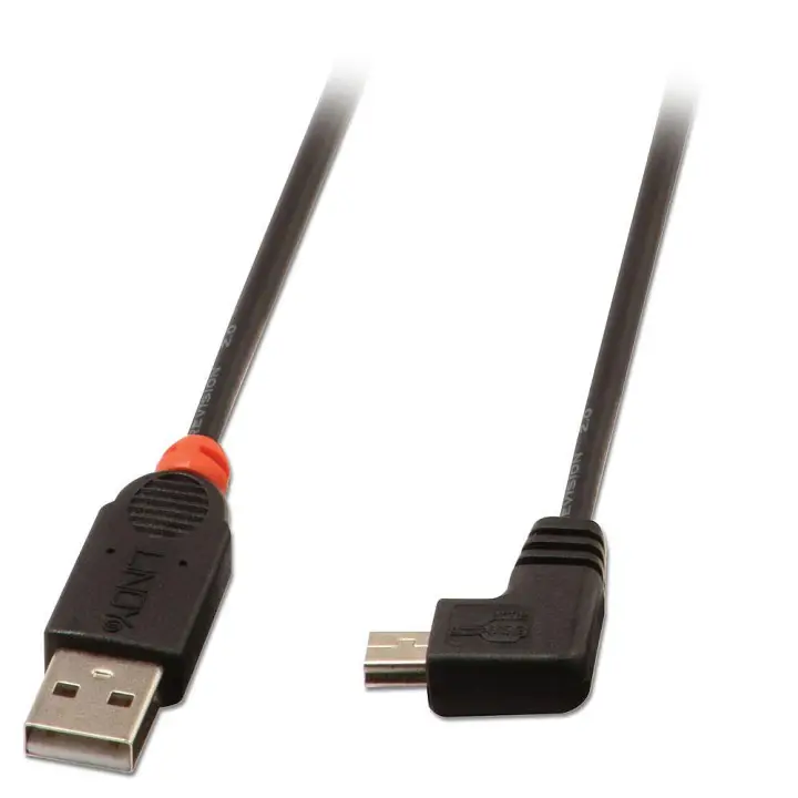 31972 cable USB USB 2.0 2 m USB A Mini-USB B Negro