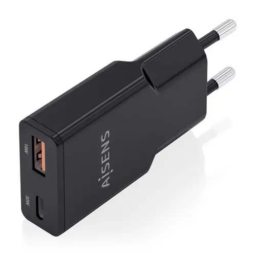 ASCH-30W2P047-BK cargador de dispositivo móvil Cámara digital, MP3, MP4, Teléfono móvil, Navegante, Portátil, Consola de juegos portátil, Smartphone, Tableta, Universal Negro Corriente alterna Carga rápida Interior - Imagen 2