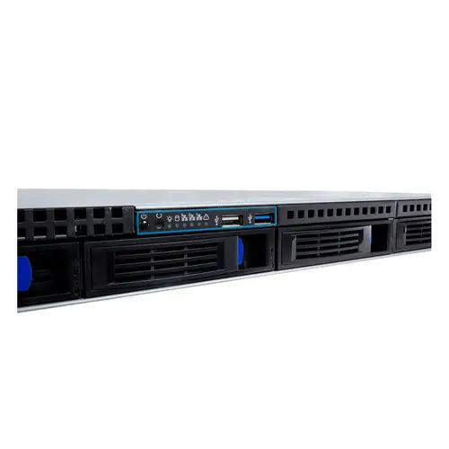 1U HSW4104 Estante Negro, Plata - Imagen 5