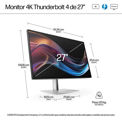 Monitor 4K Thunderbolt 4 Pro de la serie 7 de 27 pulgadas: 727pk - Imagen 7