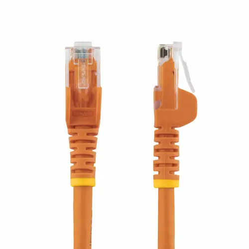 Cable de Red Ethernet Cat6 Snagless de 3m Naranja - Cable Patch RJ45 UTP - Imagen 2