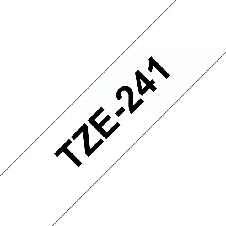TZE-241 cinta para impresora de etiquetas Negro sobre blanco