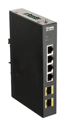 DIS-100G-6S switch No administrado Gigabit Ethernet (10/100/1000) DIN rail Negro - Imagen 1