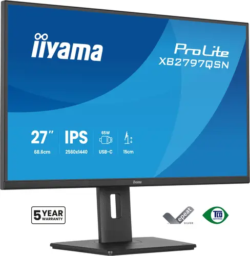 ProLite XB2797QSN-B1 pantalla para PC 68,6 cm (27") 2560 x 1440 Pixeles Quad HD LCD Negro - Imagen 1