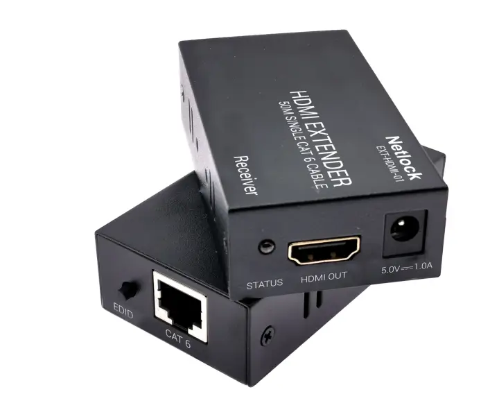 EXT-HDMI-01 extensor audio/video Negro