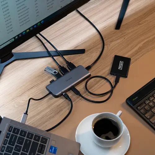 DOCK427GL base para portátil y replicador de puertos Alámbrico USB 3.2 Gen 2 (3.1 Gen 2) Type-C Gris - Imagen 7