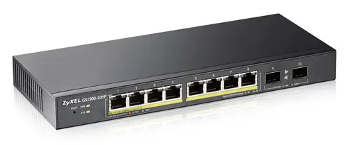 GS1900-10HP Gestionado L2 Gigabit Ethernet (10/100/1000) Energía sobre Ethernet (PoE) 1U Negro - Imagen 4