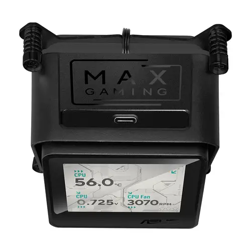 MAX GAMING LC 360 ARGB LCD Procesador Sistema de refrigeración líquida todo en uno 12 cm Negro - Imagen 9