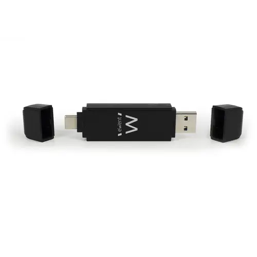 EW1075 lector de tarjeta USB 3.2 Gen 1 (3.1 Gen 1) Type-A/Type-C Negro - Imagen 2
