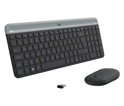 920-009198 teclado Ratón incluido Universal RF inalámbrico QWERTY Español Grafito - Imagen 5