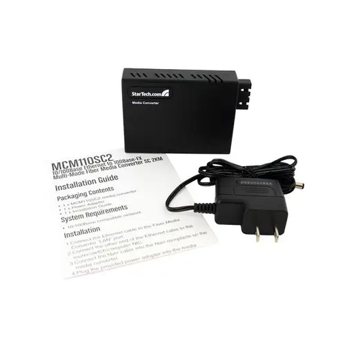 Conversor de Medios Ethernet RJ45 a Fibra Óptica Multimodo SC - 2Km - Imagen 5