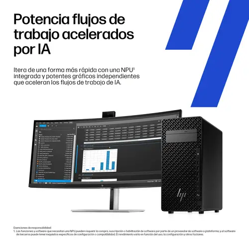 Z2 Tower G1i Workstation Desktop PC Wolf Pro Security Edition Intel Core Ultra 7 265K 48 GB DDR5-SDRAM Windows 11 Pro Torre Puesto de trabajo AI Workstation, AI PC - Imagen 5