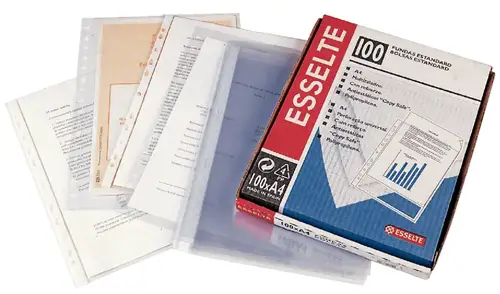 2530 protector de hojas Folio Cloruro de polivinilo (PVC) 100 pieza(s) - Imagen 1