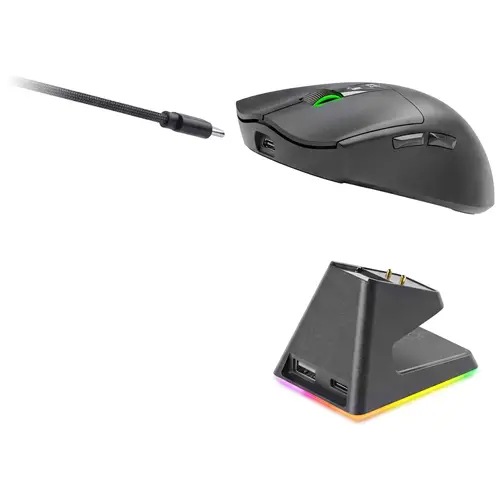 MMWELITE ratón Juego mano derecha Bluetooth Óptico 20000 DPI - Imagen 7