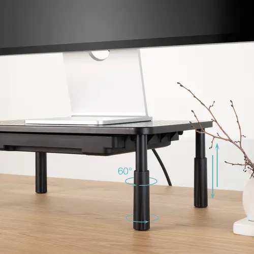 Soporte Elevador Multiusos para Monitor/Portátil, Negro - Imagen 6