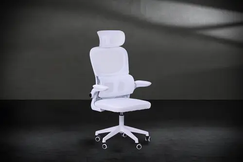 SILLA ERGONOMICA MARS GAMING MGCERGOPROWH MALLA TRANSPIRABLE SOPORTE LUMBAR BLANCO - Imagen 6