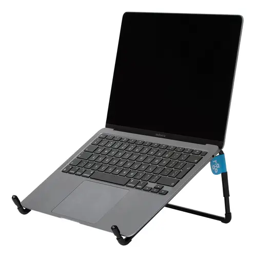 Soporte para portátil R-Go Steel Travel, ergonómico y plegable, apto para portátiles de 10-22 pulgadas, negro - Imagen 3
