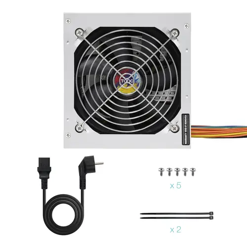 TQAPOLO-550SP unidad de fuente de alimentación 550 W 20+4 pin ATX ATX Plata - Imagen 7