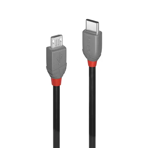 36893 cable USB USB 2.0 3 m USB C Micro-USB B Negro - Imagen 1