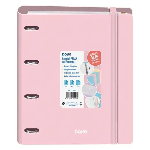 CARPEBLOC DOHE SERENITY A4 POLY ROSA
