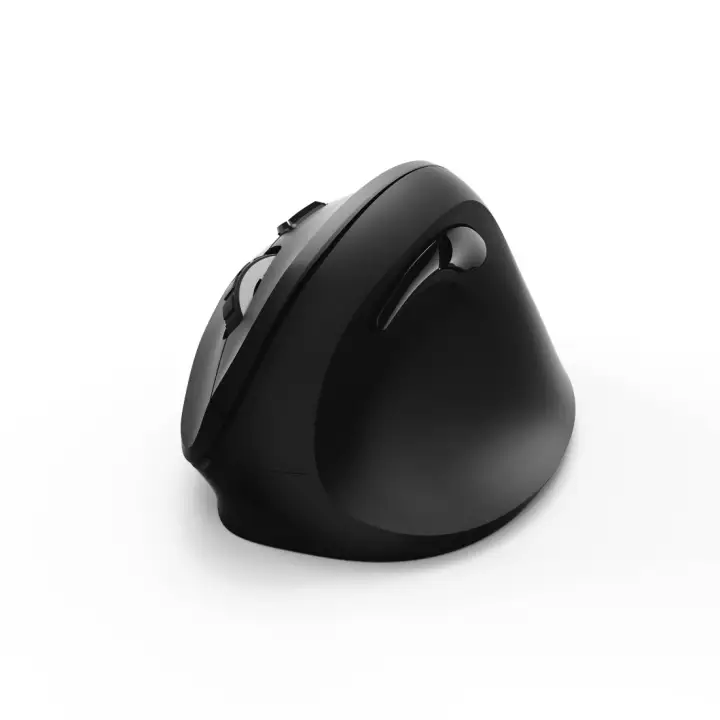 Ratón EMW-500 ergonómico, ratón ergonómico inalámbrico, 6 botones, color negro.