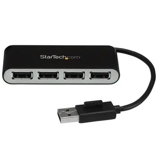 Concentrador Ladrón USB 2.0 de 4 Puertos con Cable Integrado - Hub Portátil USB 2.0 - Imagen 1