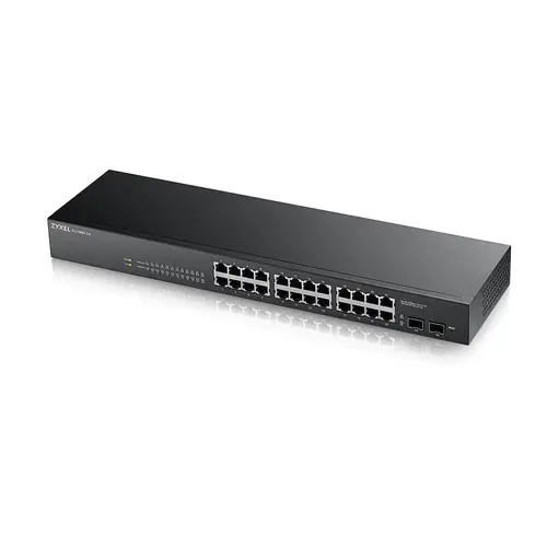 GS-1900-24 v2 Gestionado L2 Gigabit Ethernet (10/100/1000) 1U Negro - Imagen 2