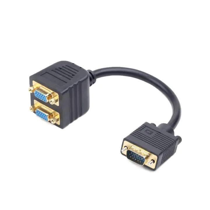 CC-VGAX2-20CM cable VGA 0,2 m VGA (D-Sub) 2 x VGA (D-Sub) Negro