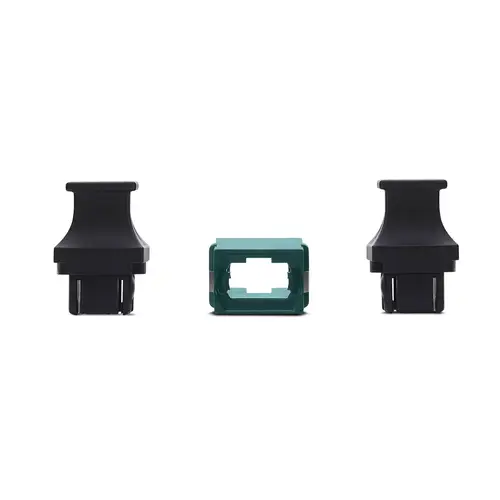 Acoplador de Fibra Óptica MPO/MTP OM3/OM4 Multimodo - para Cableado Recto - Key Up Key Down - Acoplador de Fibra MPO/MTP-PC para Panel de Parcheo - Aqua - Imagen 4