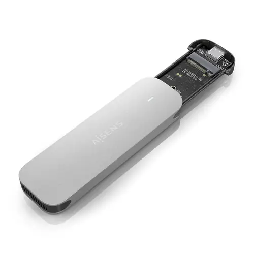 Caja Externa M.2 (NGFF) ASM2-025SL NVMe a USB3.2 Gen2, Plata - Imagen 2