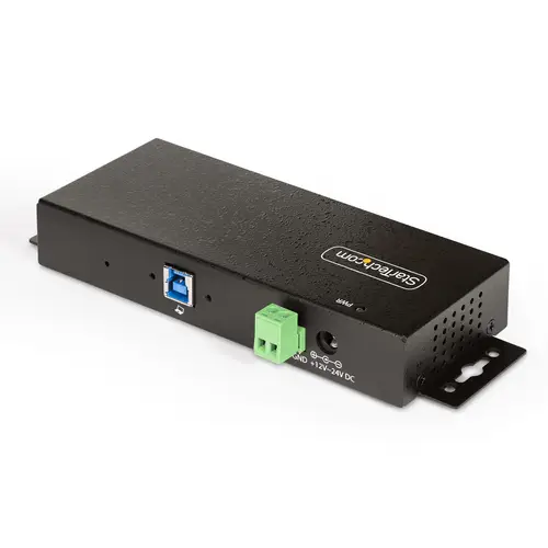 Hub USB Industrial de 7 Puertos Gestionado - Servicio Pesado - Caja de Metal - Protección ESD y Sobretensión - Montaje DIN, Pared, Escritorio - USB 3.2 Gen 1 5Gbps - Imagen 2