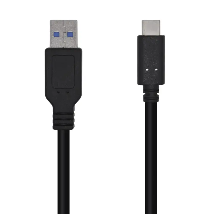 Cable USB 3.1 Gen 2 10 Gbps 3 A, Tipo C/M-A/M, Negro, 1.5m