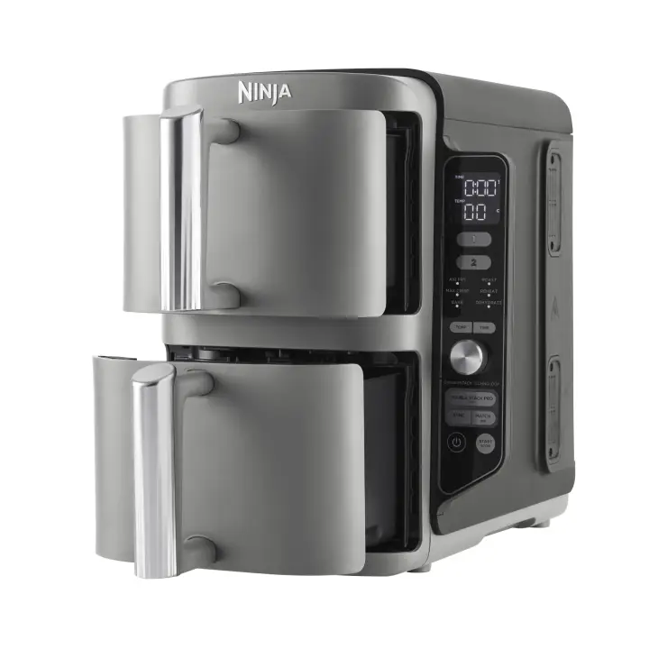 SL400EU freidora Doble 9,5 L 2470 W Freidora de aire caliente Negro, Gris