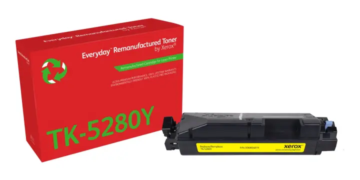 Remanufacturado Everyday Tóner Everyday Amarillo remanufacturado de Xerox es compatible con Kyocera TK-5280Y, Capacidad estándar