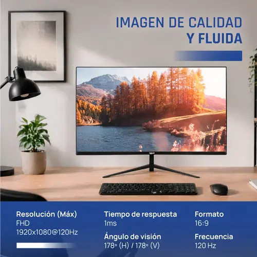 Monitor 27" IPS 1ms FHD 120Hz VGA HDMI +Altavoces - Imagen 10