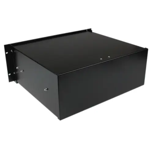 Cajon Metálico Acero Negro 4U 19in Pulgadas para montar en Armario Rack Bastidor - Imagen 3