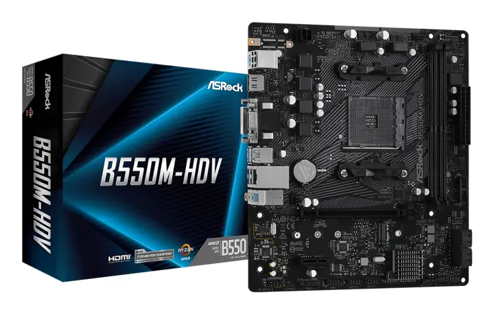 B550M-HDV AMD B550 Zócalo AM4 micro ATX