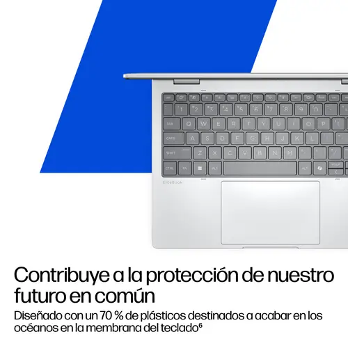 EliteBook 8 Flip G1i 13 inch Notebook AI PC Wolf Pro Security Edition Copilot+ PC Intel Core Ultra 7 255U Híbrido (2-en-1) 33,8 cm (13.3") Pantalla táctil WUXGA 32 GB LPDDR5x-SDRAM 1 TB SSD Wi-Fi 7 (802.11be) Windows 11 Pro Plata - Imagen 5