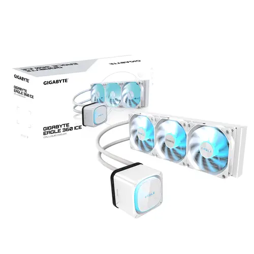 EAGLE 360 ICE Refrigeración Líquida para CPU - 3x120mm Ventiladores ARGB, pantalla LCD a color, DAISY-CHAIN, Compatible con Intel LGA 1851 y AMD AM5 - Imagen 1
