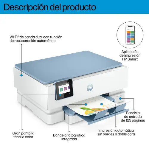 ENVY Inspire 7221e Inalámbrico All-in-One Color Impresora, Instant Ink  Impresión de fotografías - Imagen 5