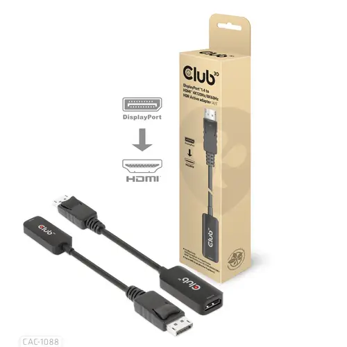 Adaptador activo DisplayPort1.4 a HDMI 4K120Hz/8K60Hz HDR M/H - Imagen 1